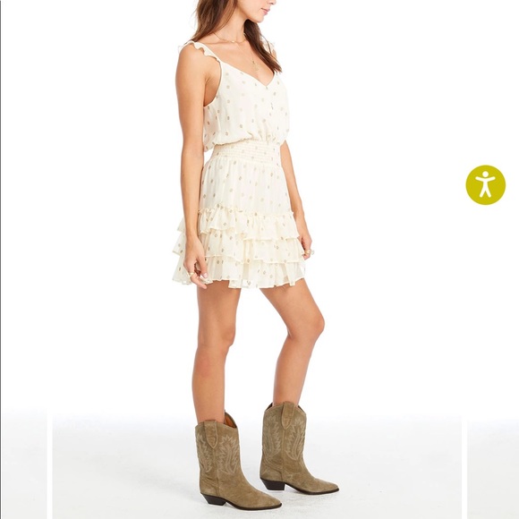 SaltwaterLUXE CALIFORNIA GOLD CATHERINE MINI DRESS - Picture 2 of 5